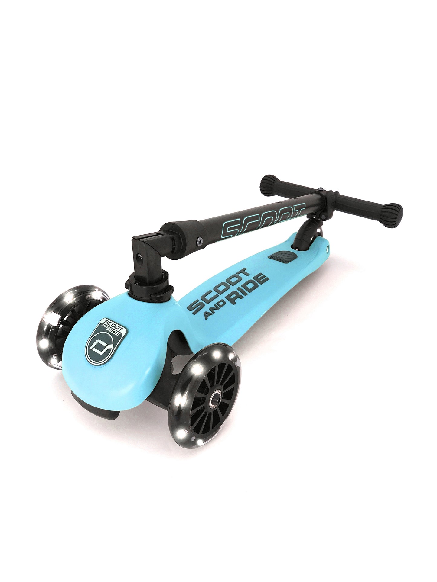 Scoot & Ride Highwaykick 3 LED foldaway scooter - Blueberry