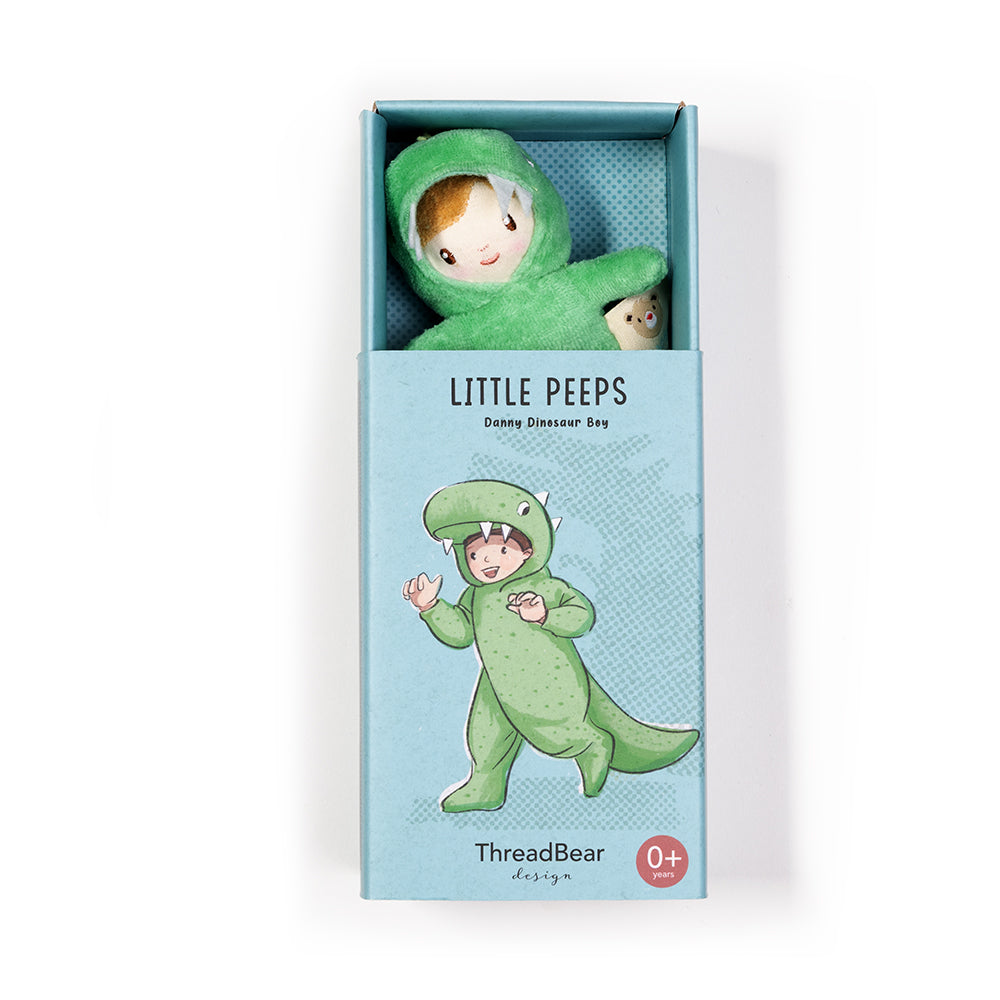 Little Peeps Danny Dinosaur Matchbox Doll