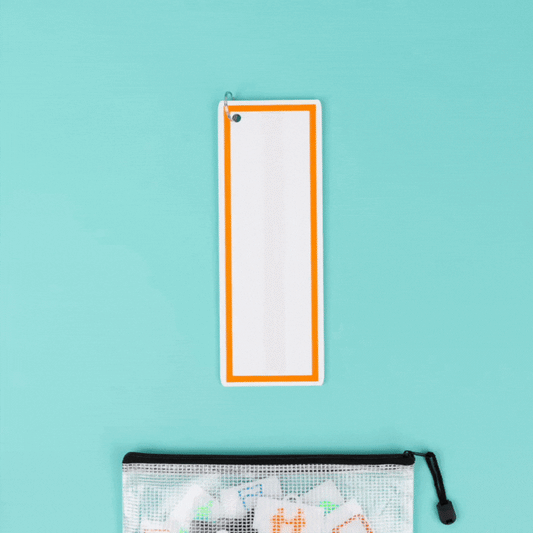 Daily Routine Visual Schedule Bundle - Board with 20 Velcro Tags and Tag Wallet