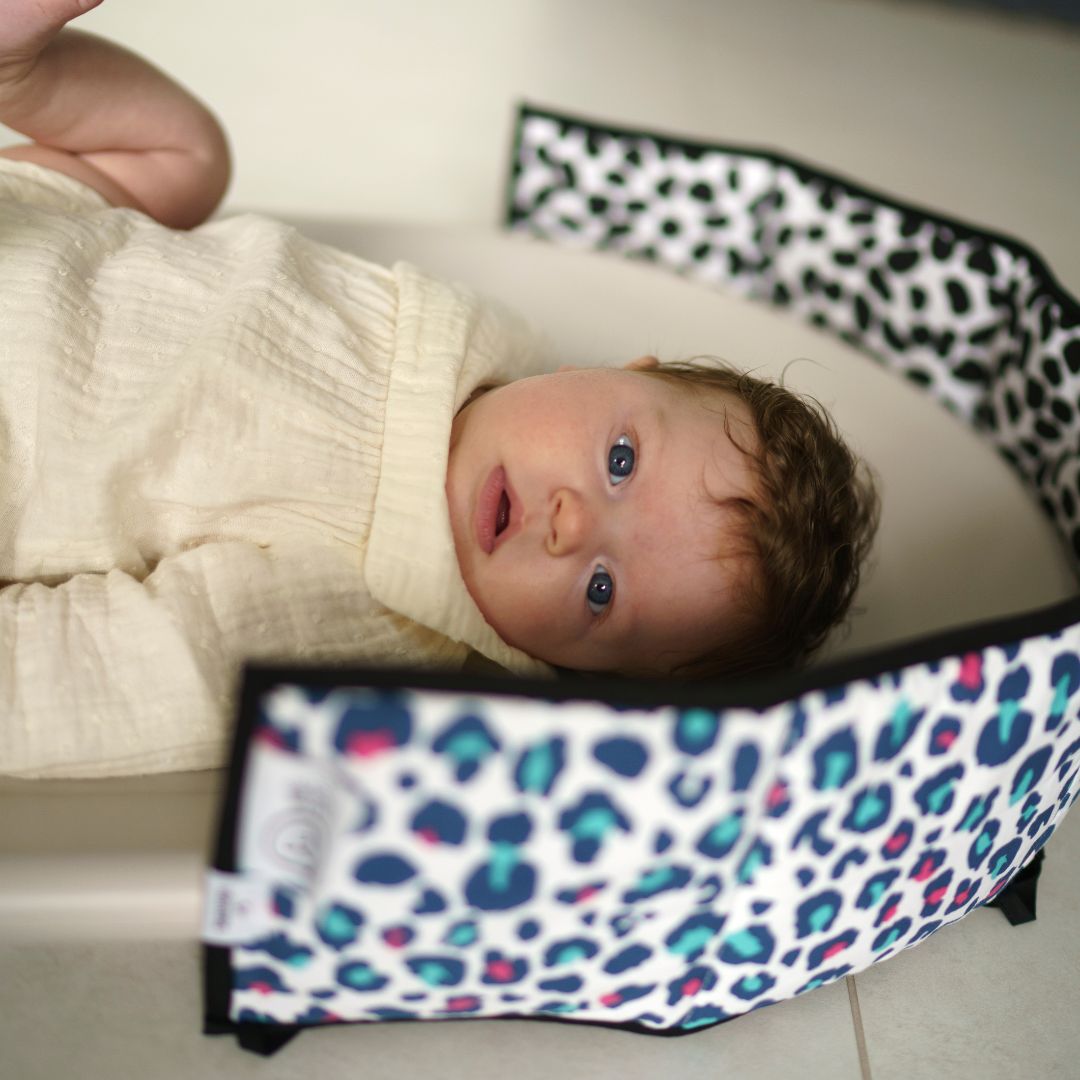 Etta Loves Animal Print Sensory Strip - reversible newborn to 4 months and 5+ months
