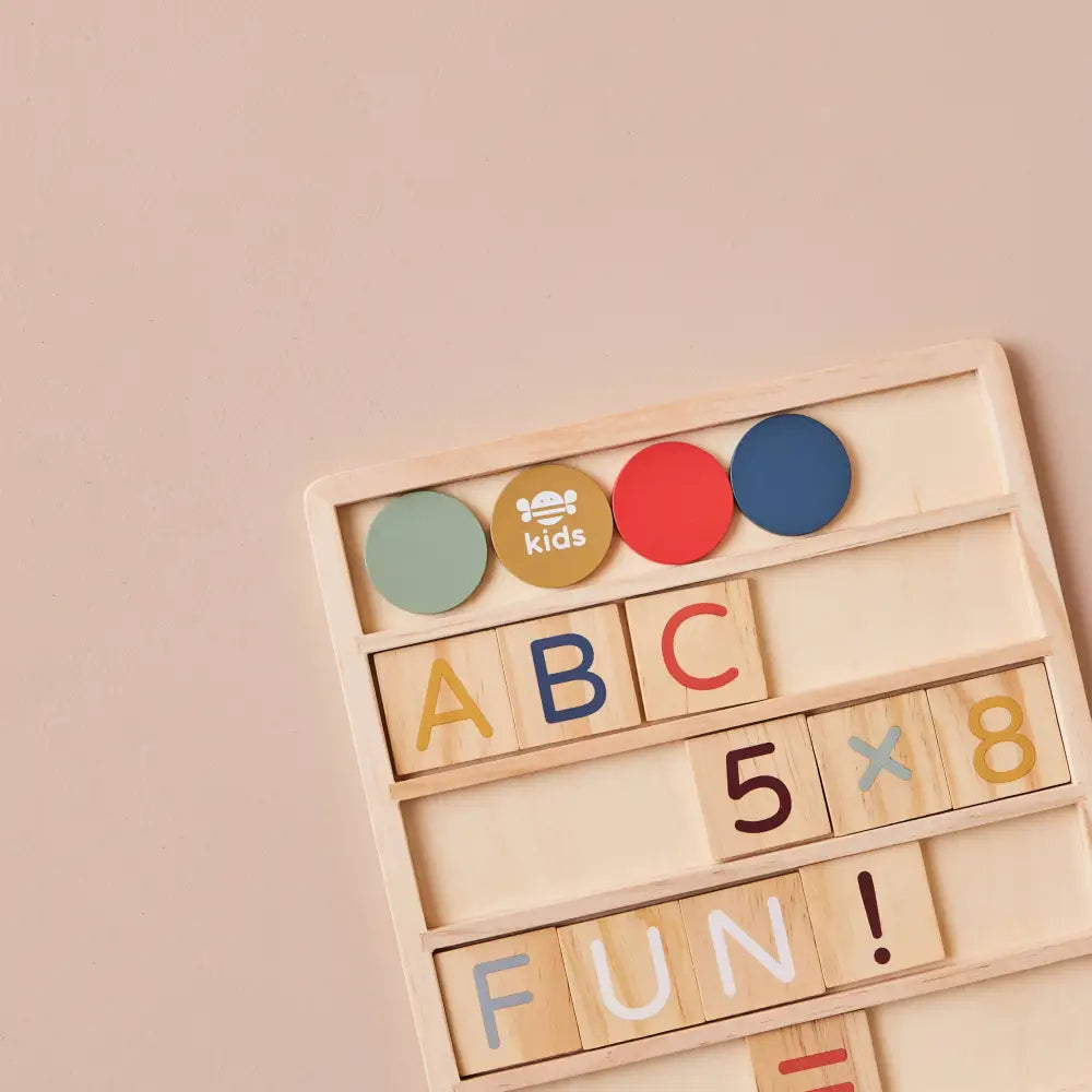 Just Bee Kids wooden alphabet puzzle details