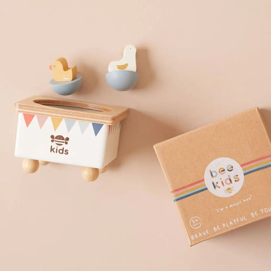 Just Bee Kids Wooden Music Box packaging