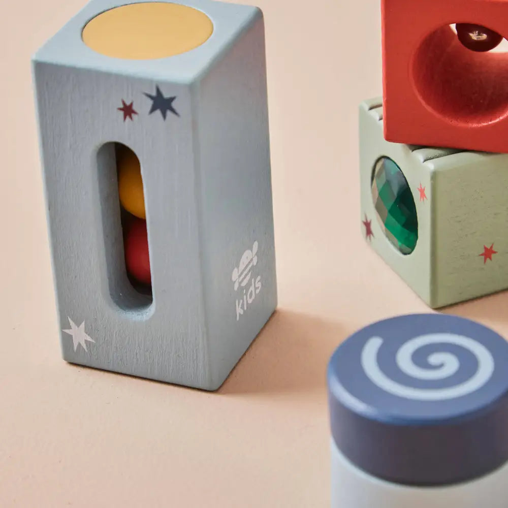 Just Bee Kids wooden sensory blocks details