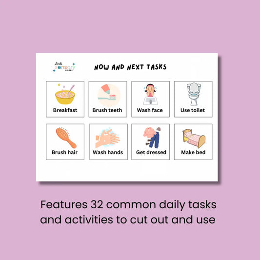 Now and Next Template Digital Download tasks