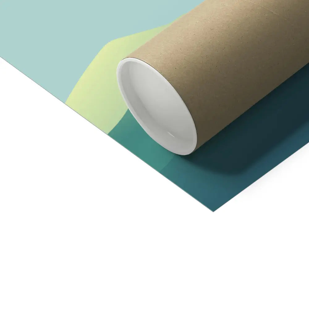 Personalised postive affirmations mountains wall art poster packaging