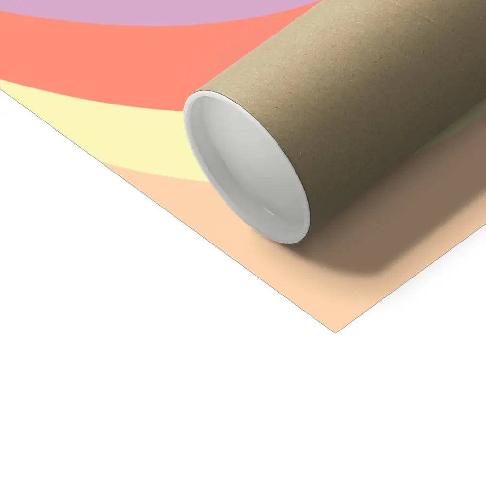 Personalised rainbow positive affirmations wall art poster packaging