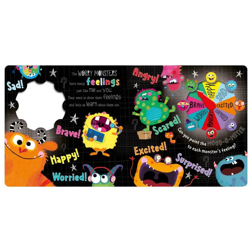 Make Believe Ideas The Very Hungry Worry Monsters Moodometer book interior