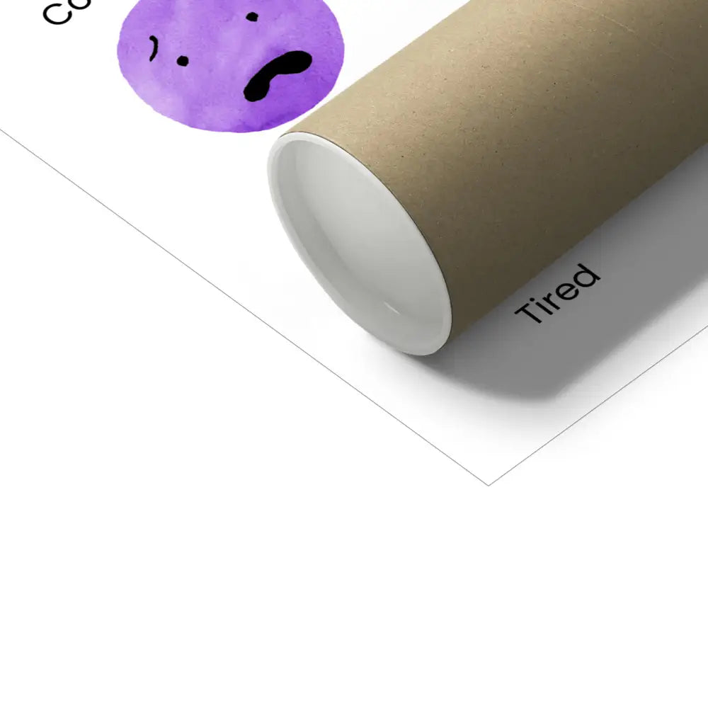 Today I Feel - feelings and emotions wall art poster packaging