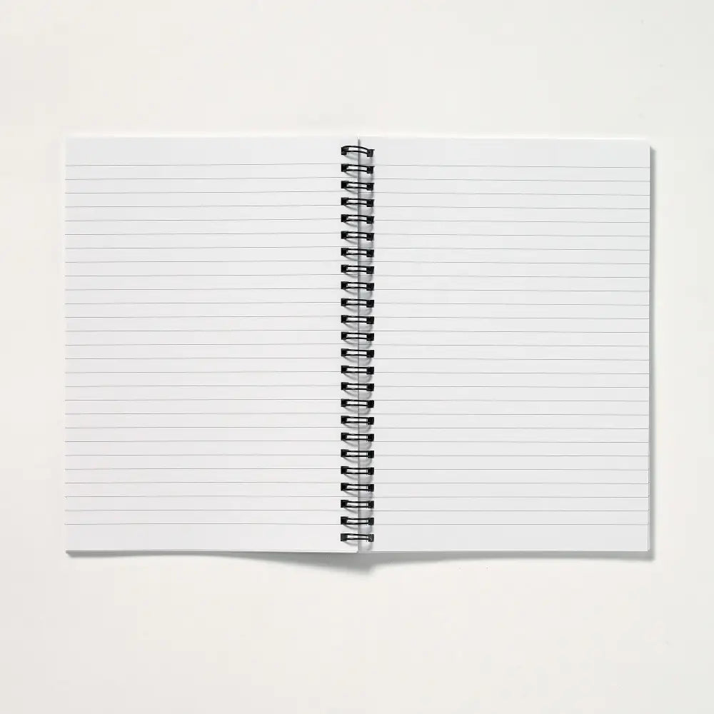 Notebook lined paper interior