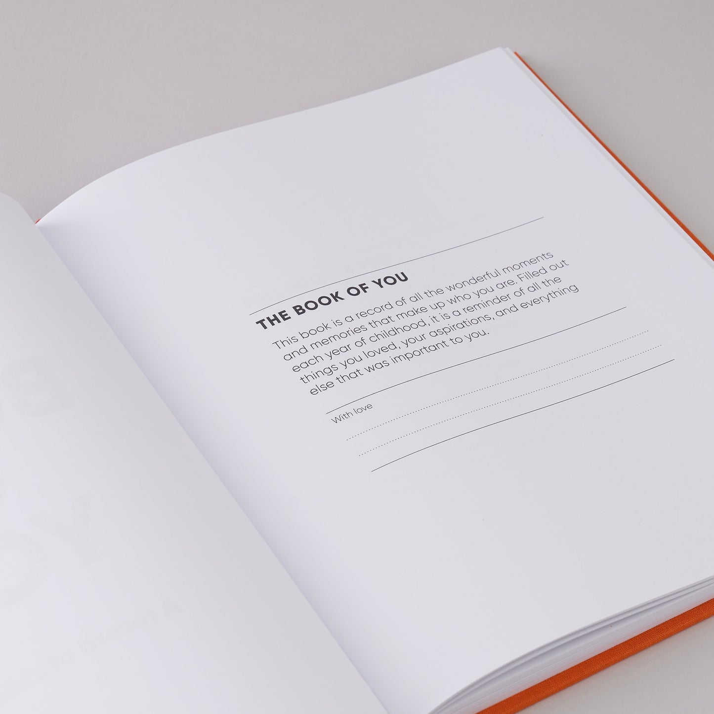 The Book of You: A record of childhood Gift Book