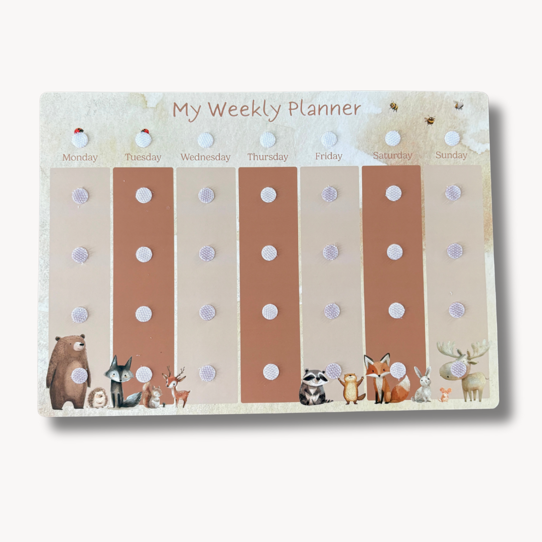 Kids' Weekly Planner Visual Aid - A4