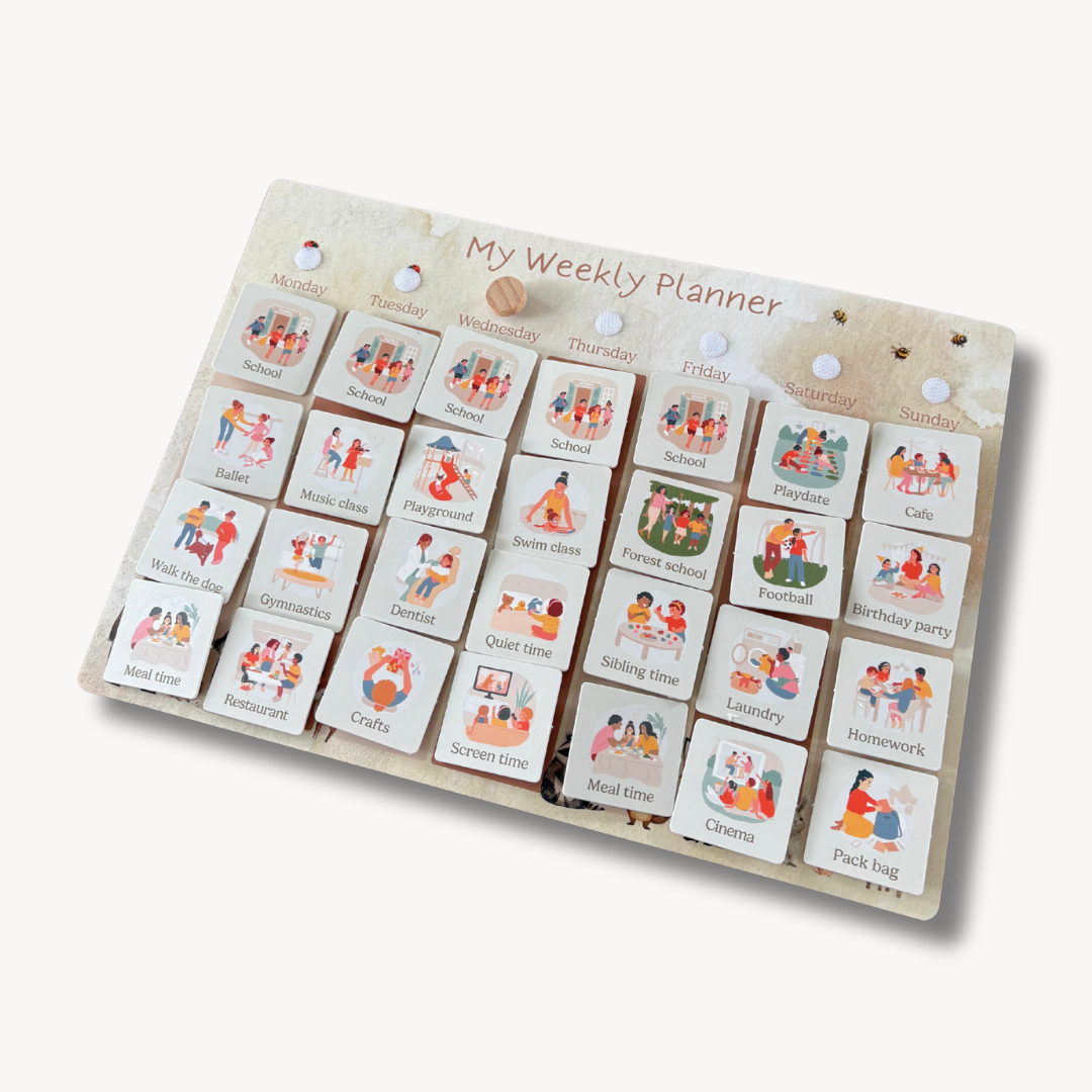 Kids' Weekly Planner Visual Aid - A4