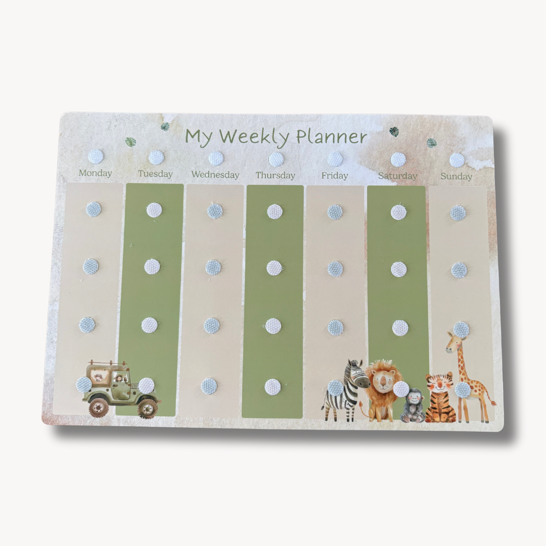 Kids' Weekly Planner Visual Aid - A4