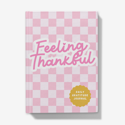 Gratitude Journal Hardback checkerboard A5