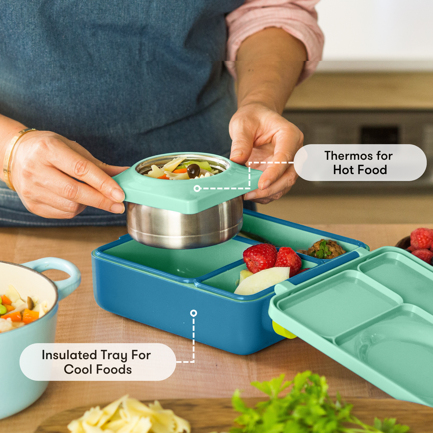 OmieBox hot and cold food lunchbox