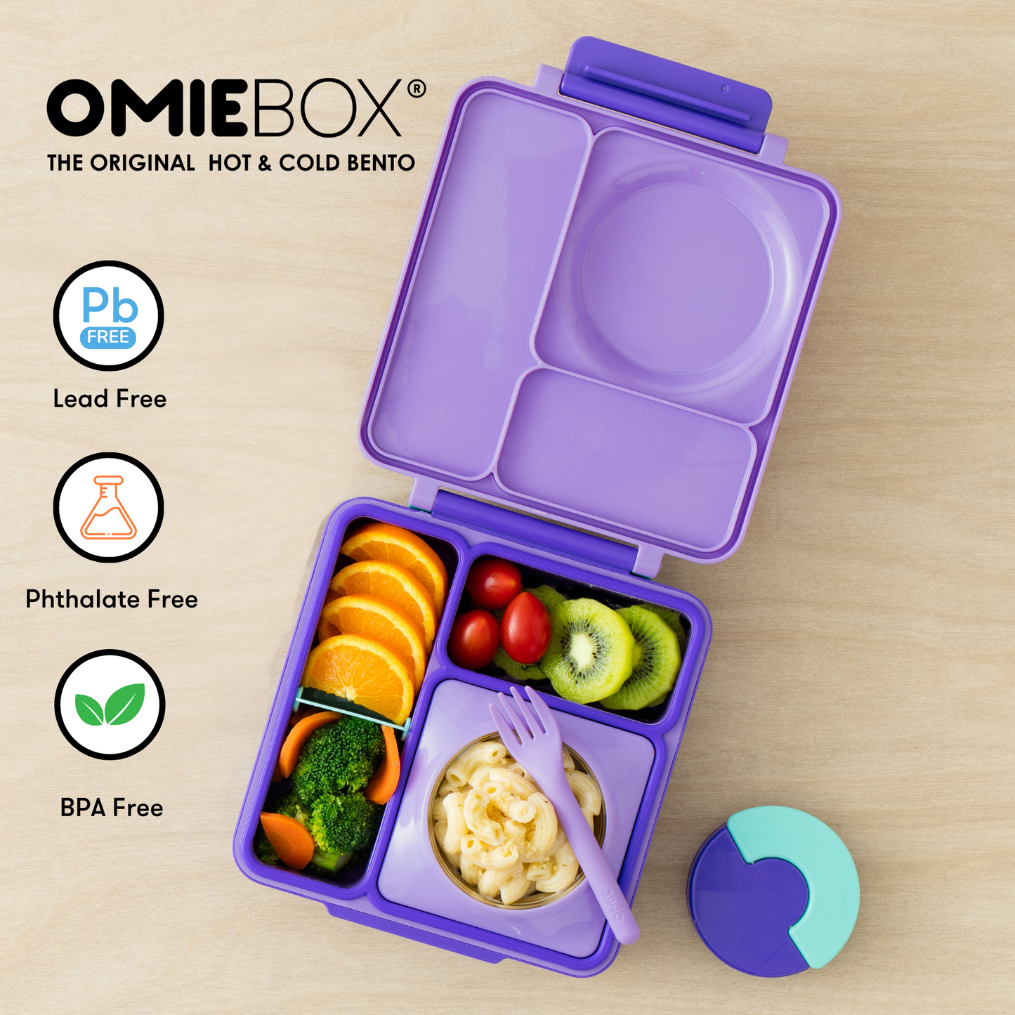 OmieBox hot and cold food lunchbox