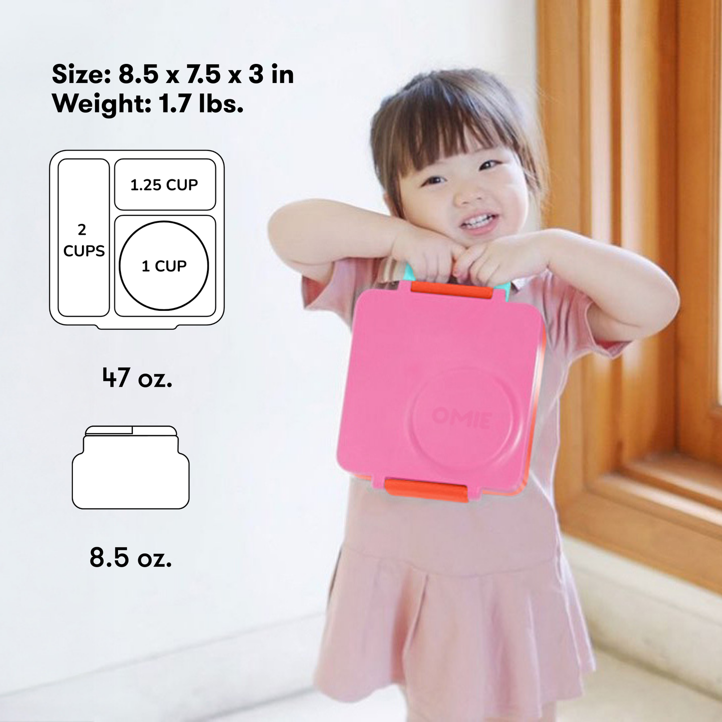 OmieBox hot and cold food lunchbox