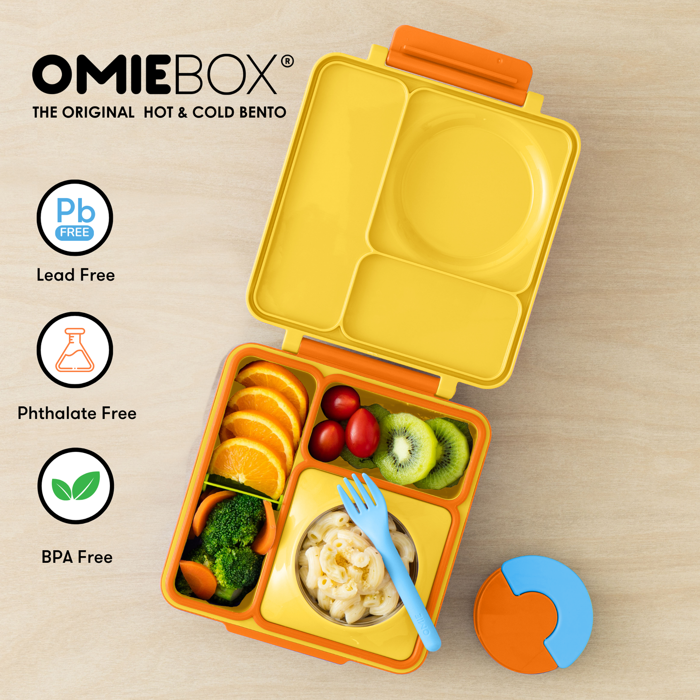 OmieBox hot and cold food lunchbox