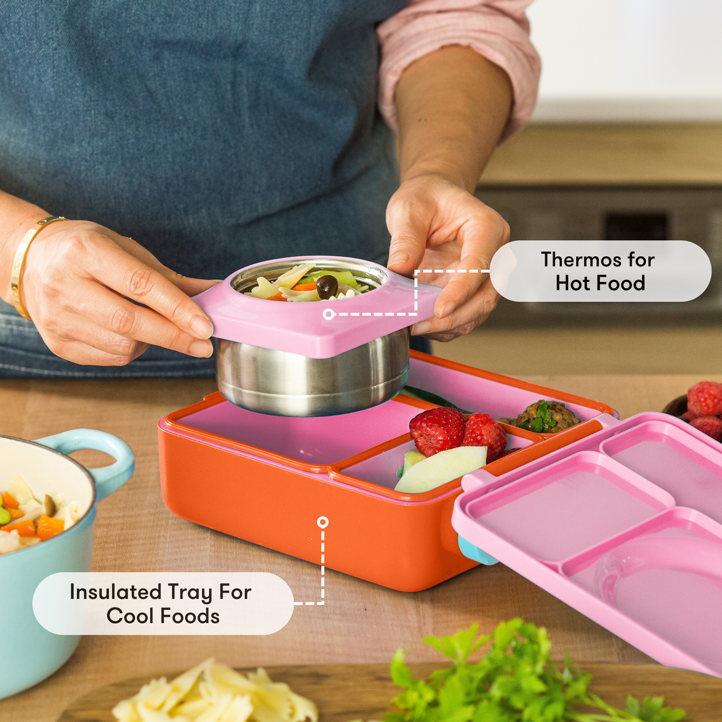 OmieBox hot and cold food lunchbox