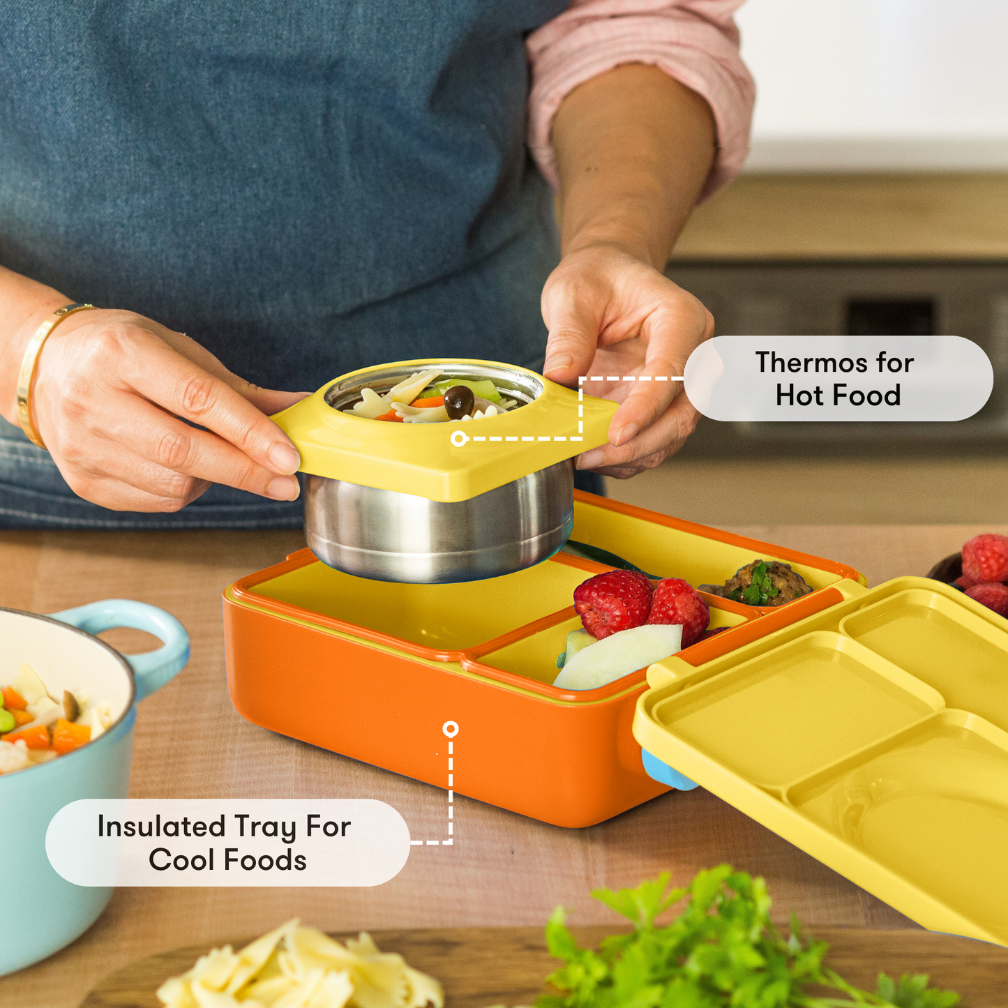 OmieBox hot and cold food lunchbox