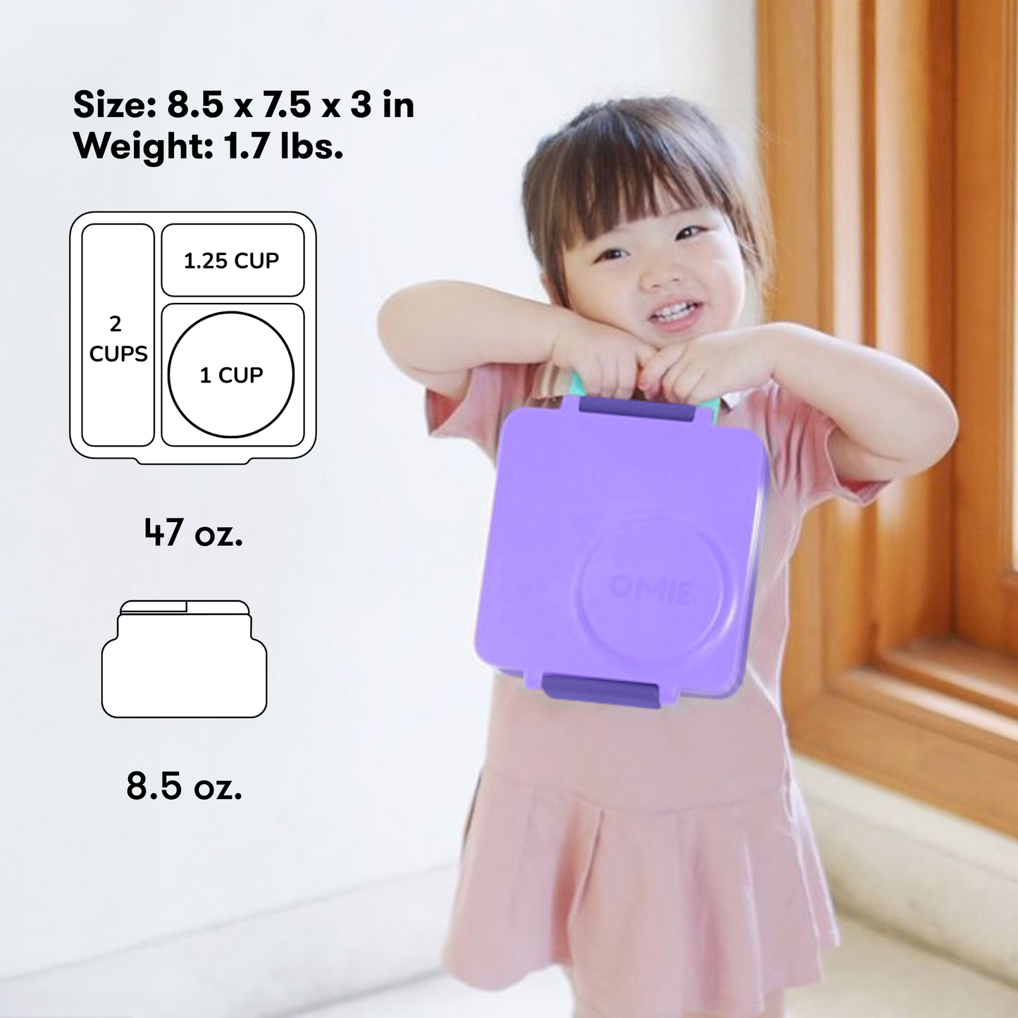 OmieBox hot and cold food lunchbox