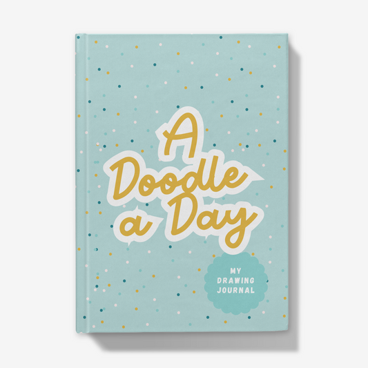 A Doodle A Day Journal Hardback polka dot A5