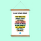 Calm Down Ideas Wall Art Poster