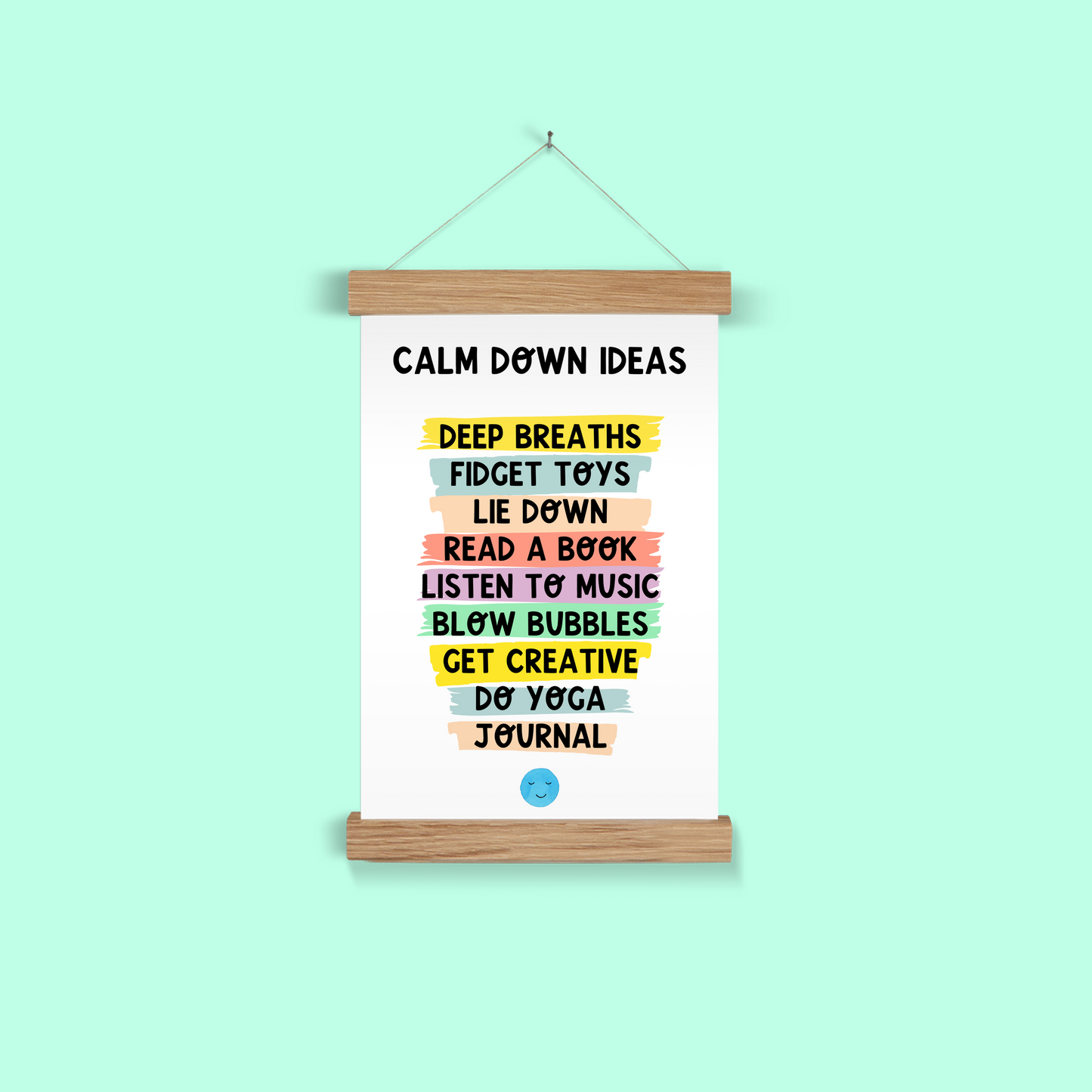 Calm Down Ideas Wall Art Poster