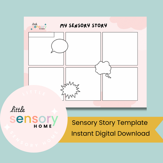 Sensory Story template instant digital download 