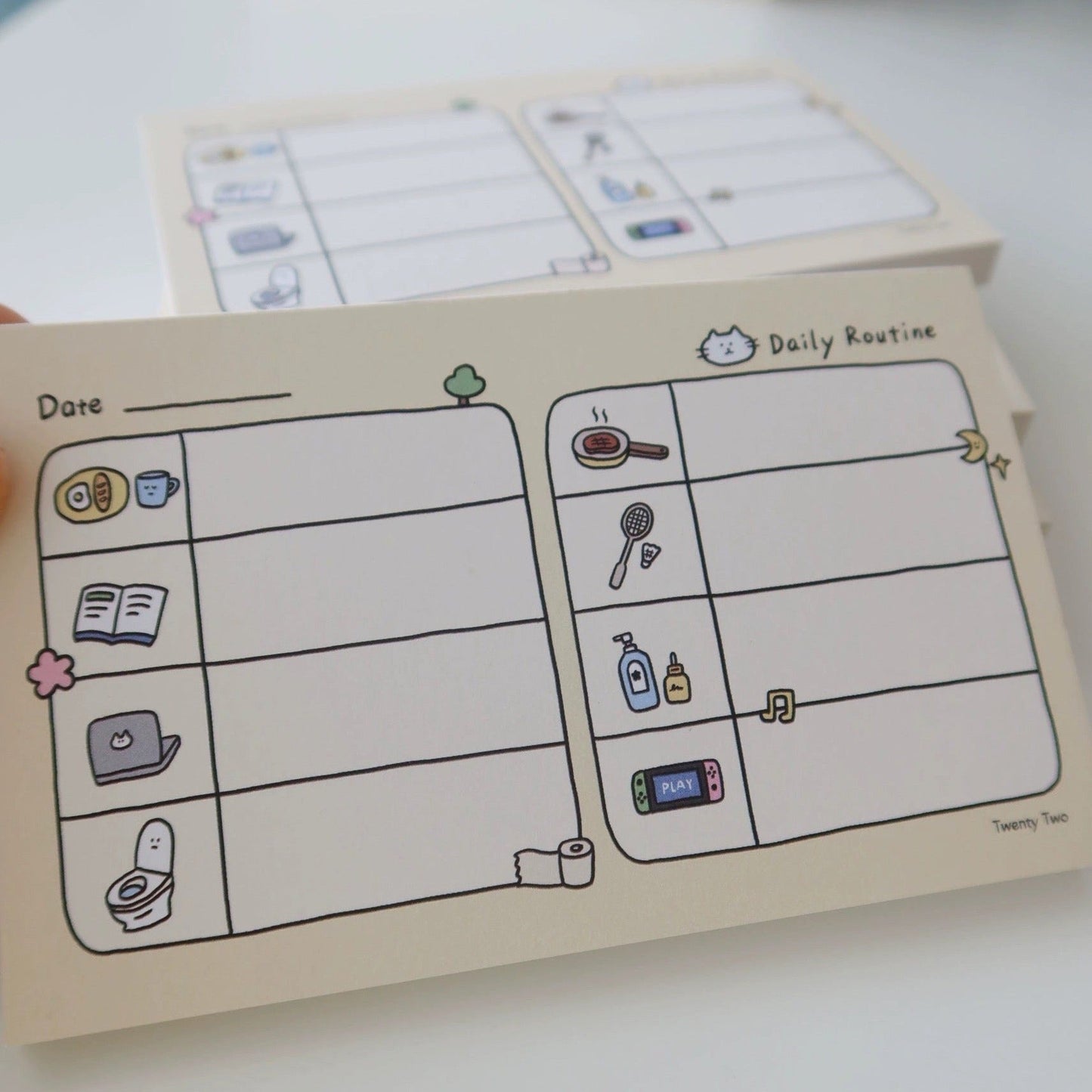 Twenty Two Daily Routine Notepad