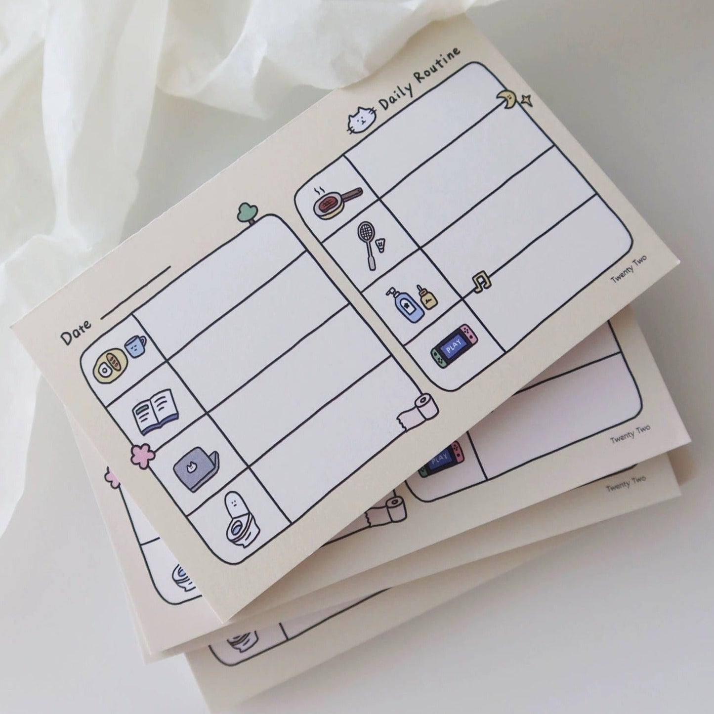 Twenty Two Daily Routine Notepad