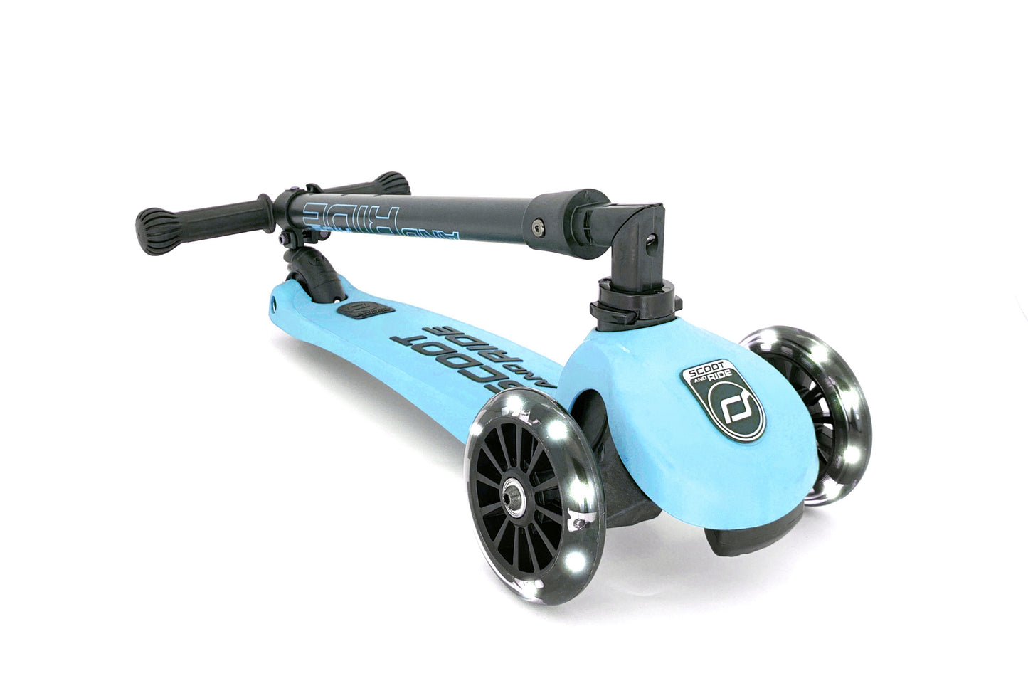 Scoot & Ride Highwaykick 3 LED foldaway scooter - Blueberry