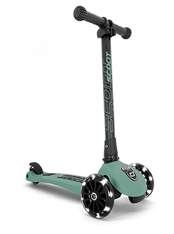 Scoot & Ride Highwaykick 3 LED foldaway scooter - Forest