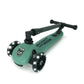 Scoot & Ride Highwaykick 3 LED foldaway scooter - Forest