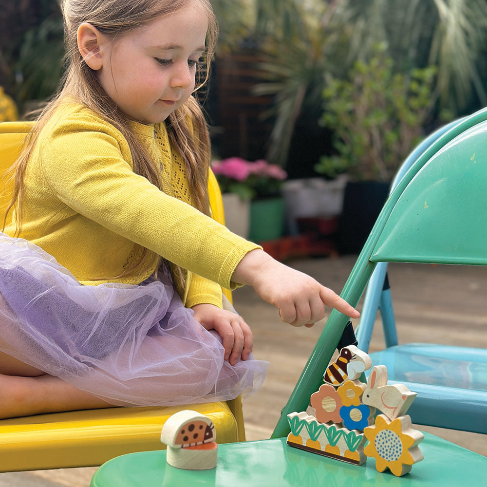 Happy Stacking Garden Wooden Toy