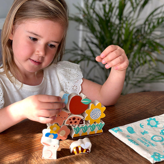 Happy Stacking Garden Wooden Toy