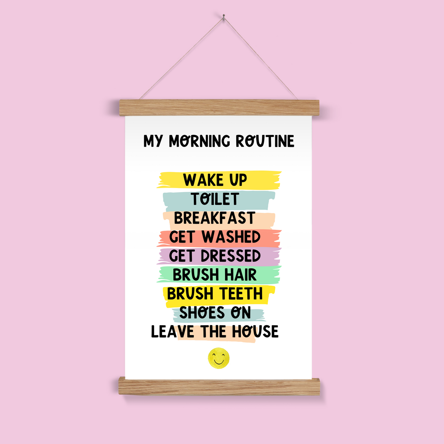 My Morning Routine Wall Art Poster