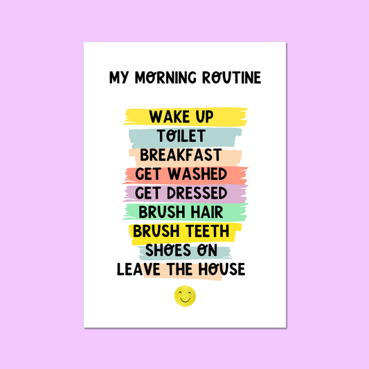 My Morning Routine Wall Art Poster