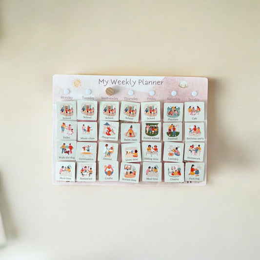 Kids' Weekly Planner Visual Aid - A4