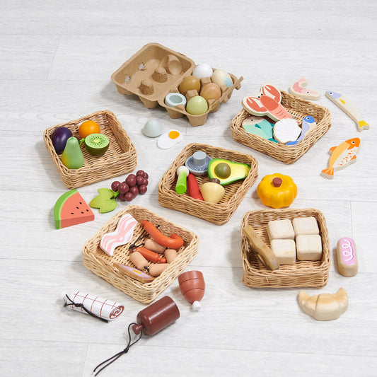 Tenderleaf Toys Wooden Food Market Bundle
