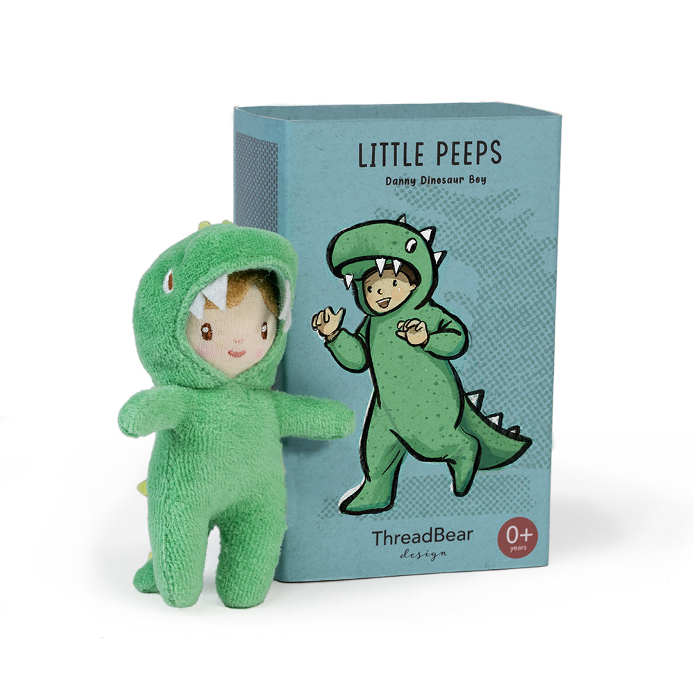 Little Peeps Danny Dinosaur Matchbox Doll