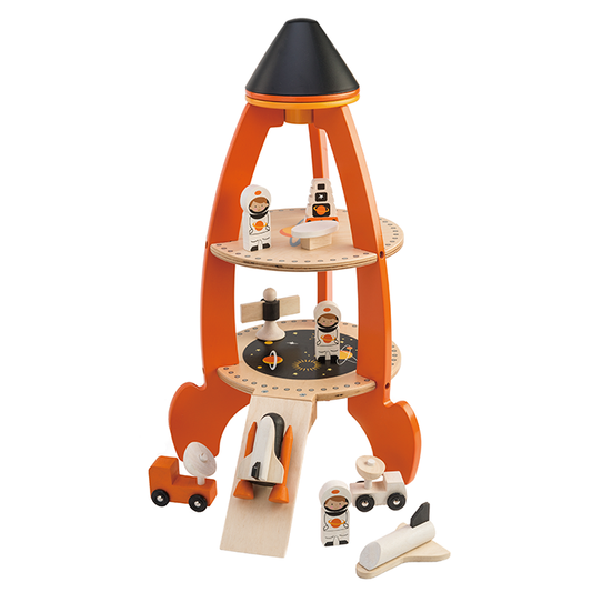 Cosmic Rocket Set Wooden Toy