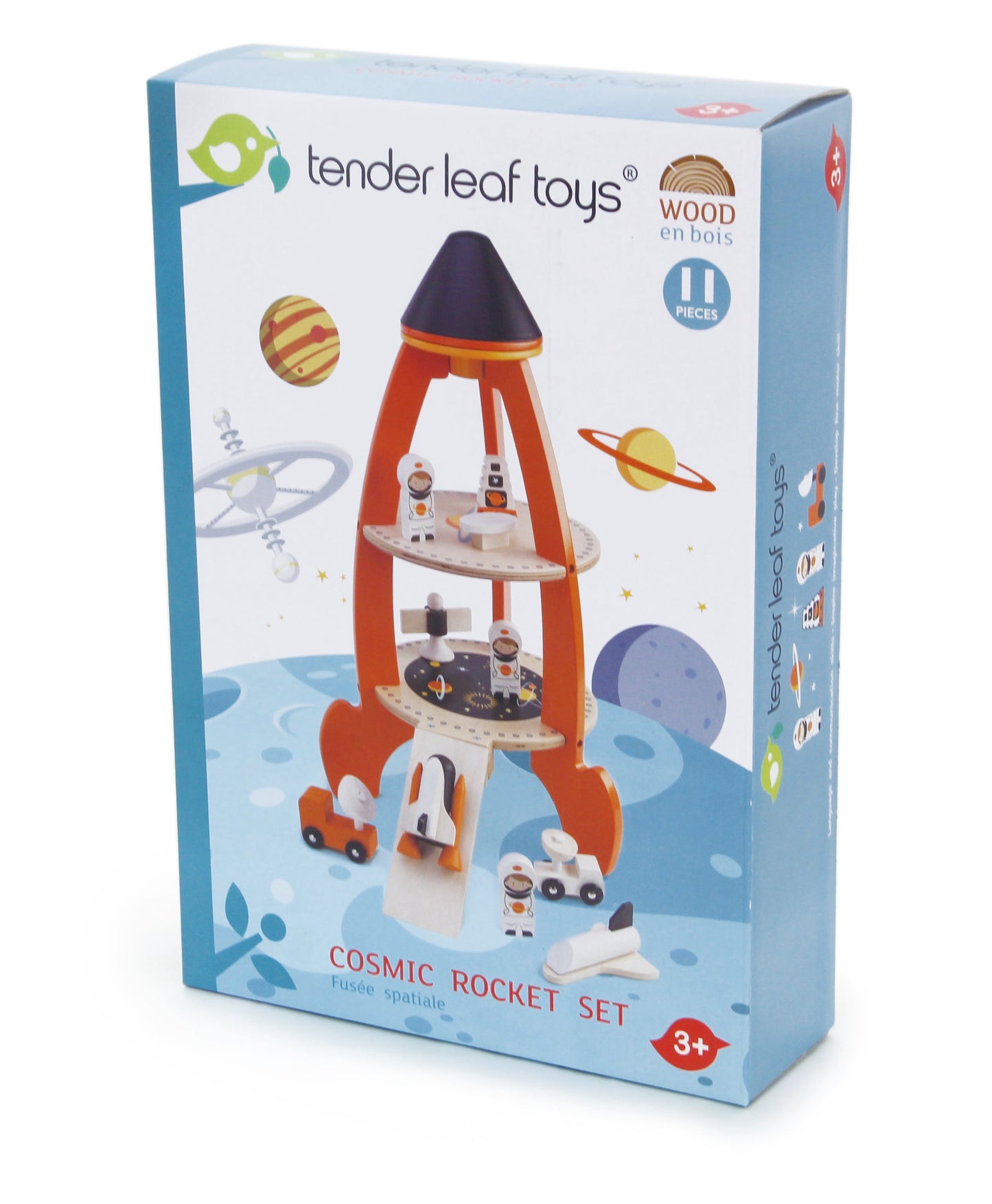 Cosmic Rocket Set Wooden Toy