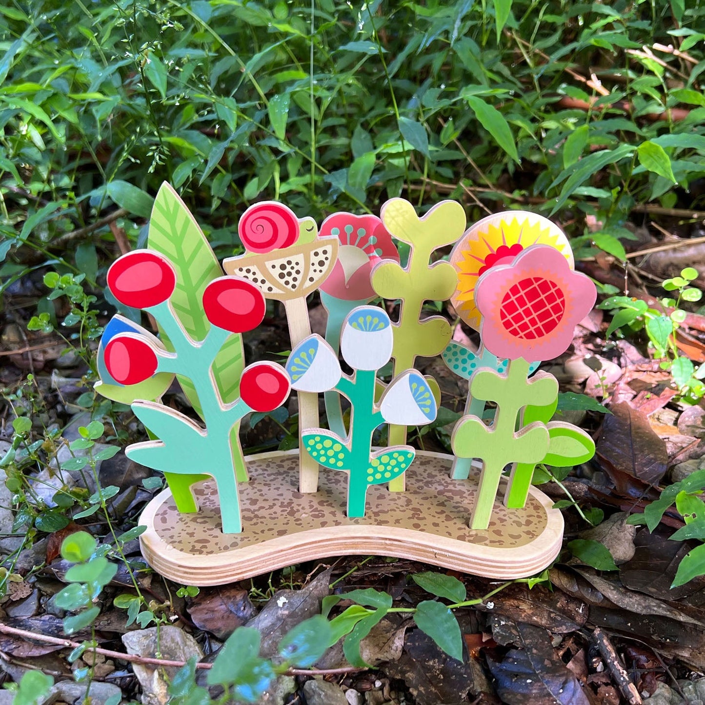 Flower Bed Wooden Toy