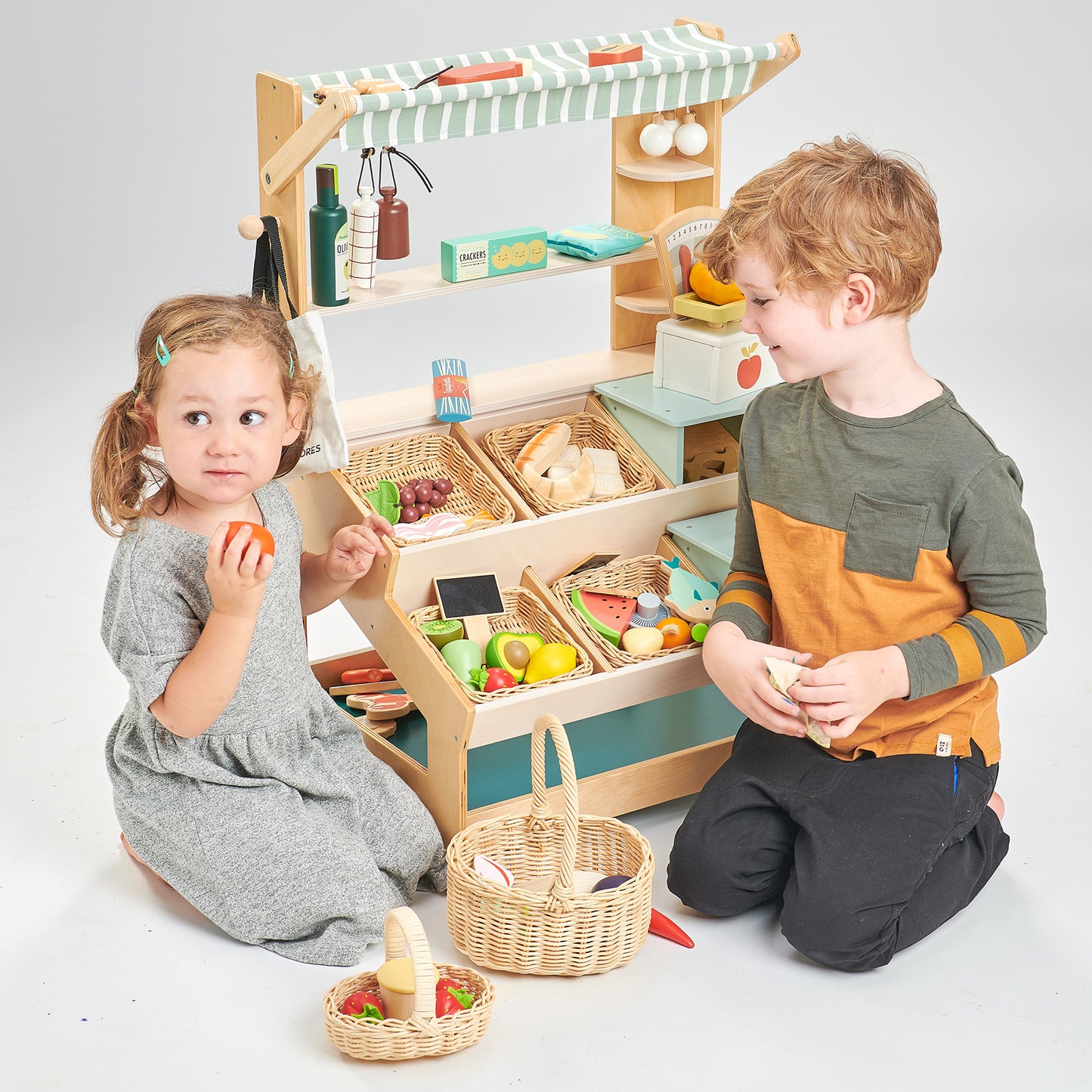 Tenderleaf Toys Wooden Food Market Bundle