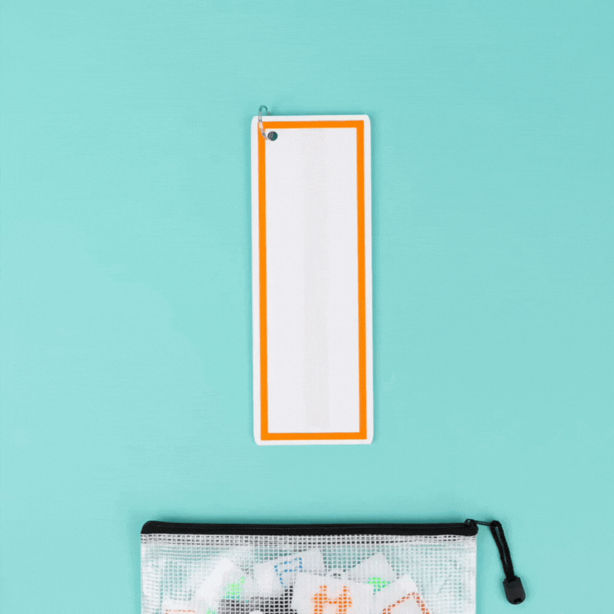 Daily Routine Visual Schedule Bundle - Board with 20 Velcro Tags and Tag Wallet