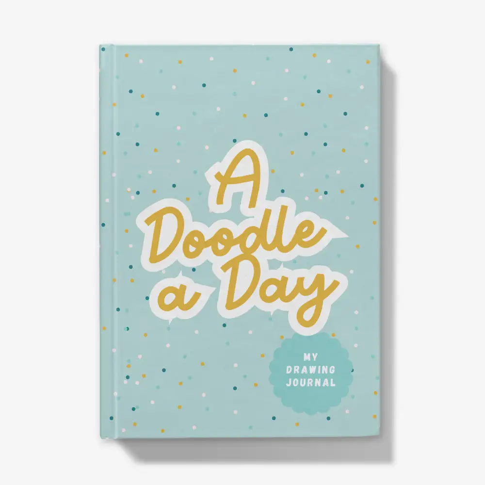 A Doodle A Day Drawing Journal blue cover