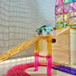 Cleverclixx Magnetic Tiles Large Race Track Pastel 80 pieces