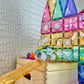 Cleverclixx Magnetic Tiles Large Race Track Pastel 80 pieces