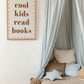 cool kids read books - Checkerboard Edition - Wall Art Print